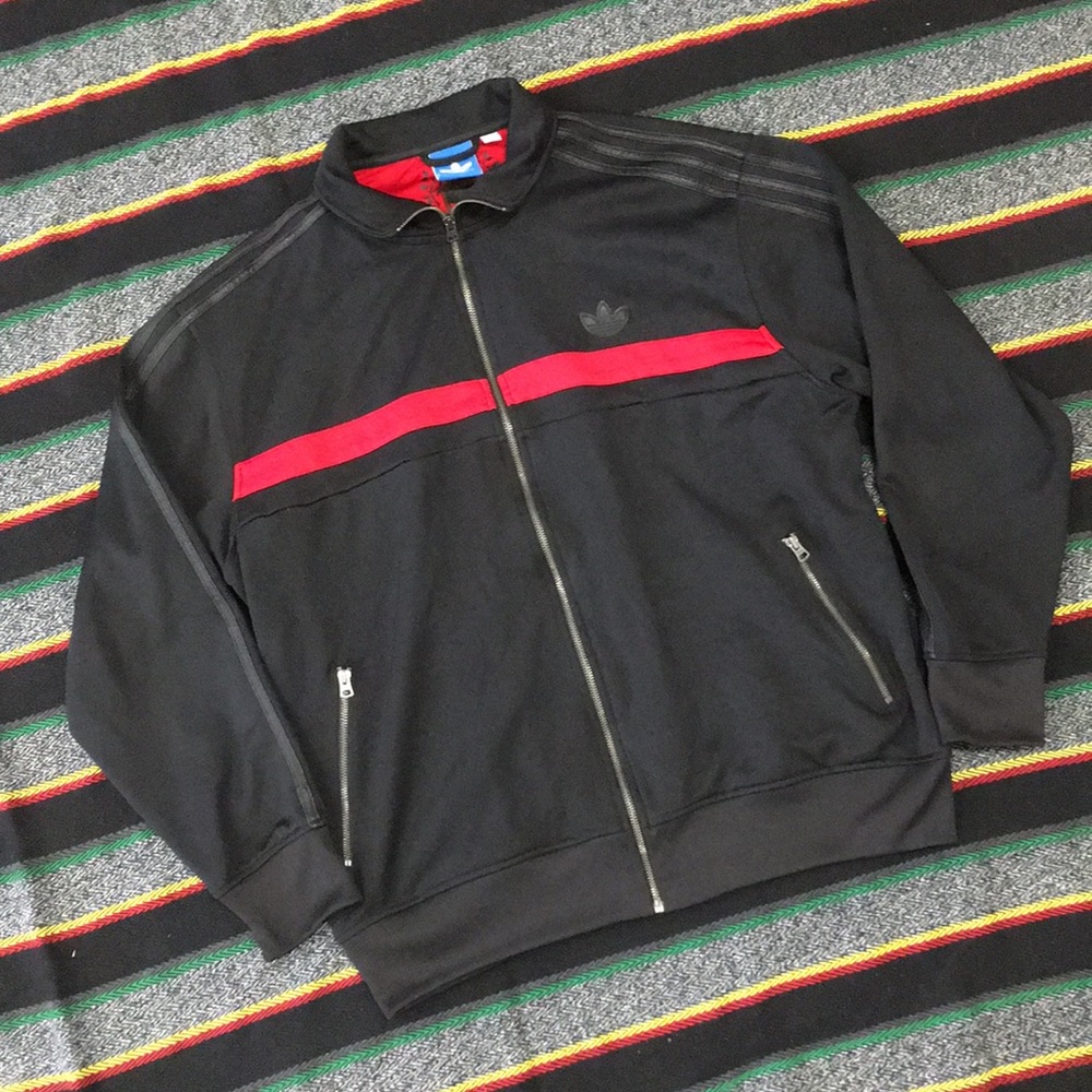 Adidas Zippered Jacket w/ Pockets